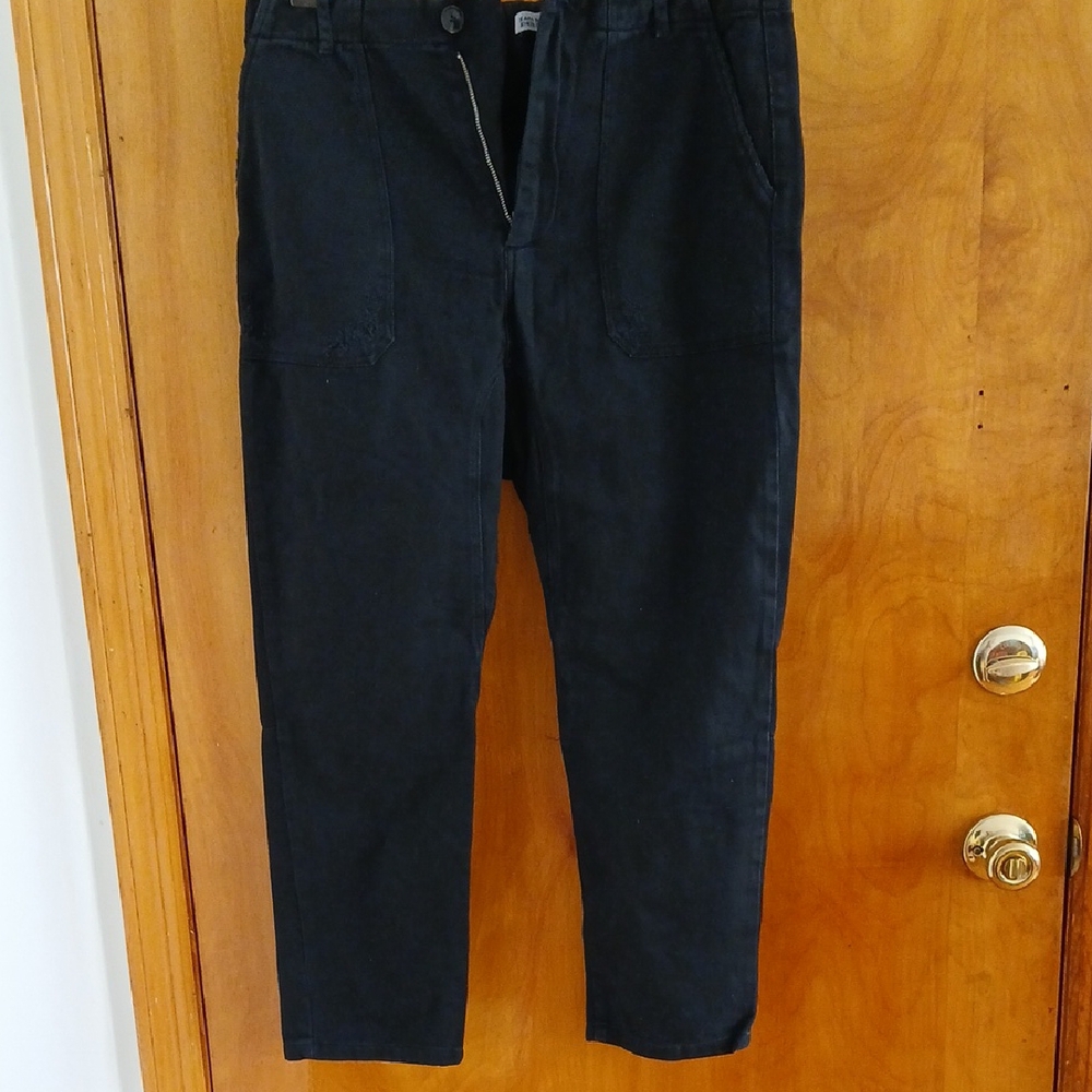 Zara Black Chinos Classic Straight-Leg M EUC